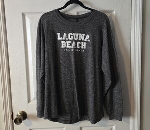 Laguna B Heather Gray Long Sleeve Tee